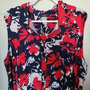 Cocomo Floral Flowy Sleeveless Blouse